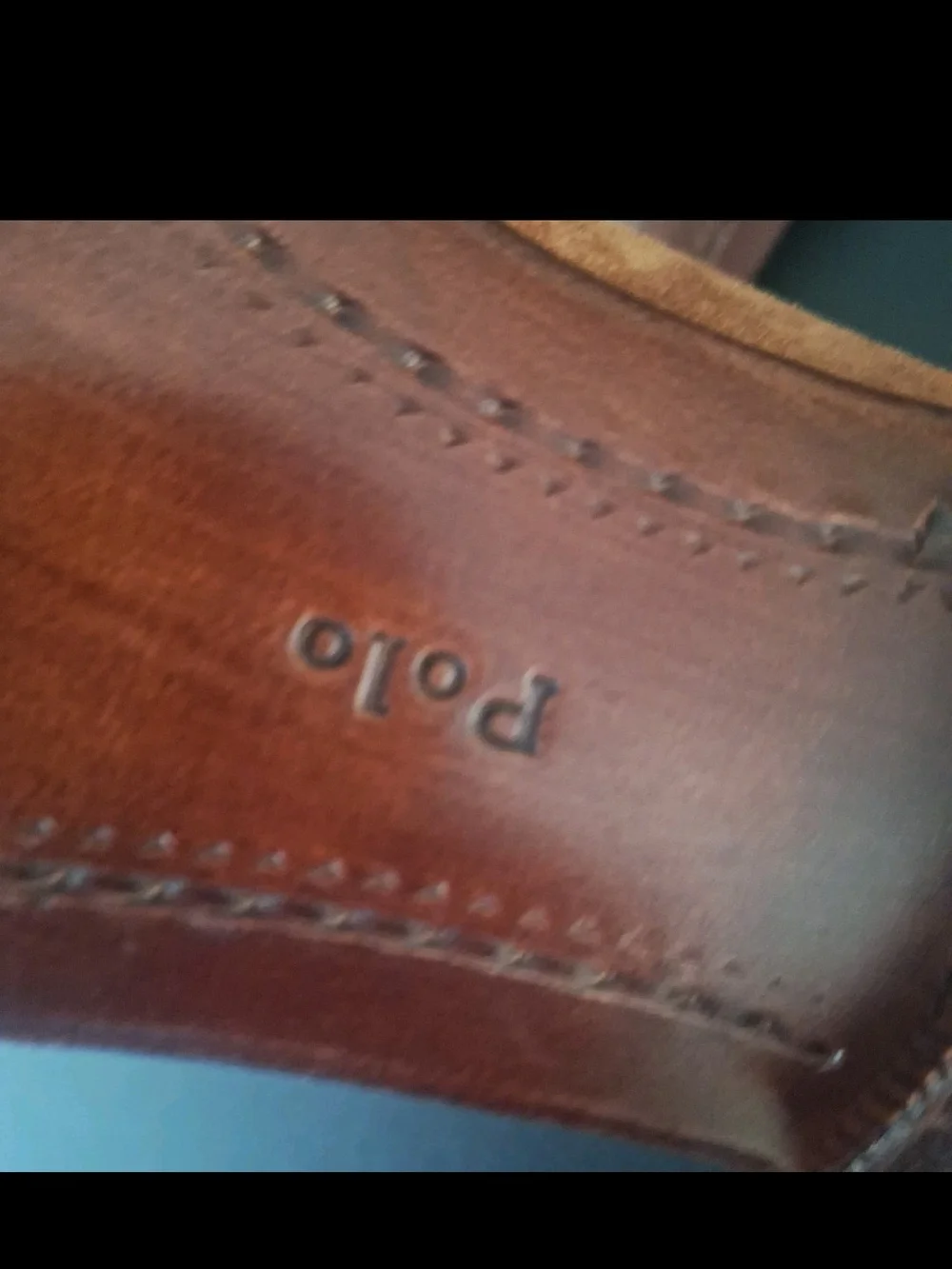 Polo Ralph Lauren Italy Suede Loafers Gold Plaque Block Heel NWOT Brown 9.5 D